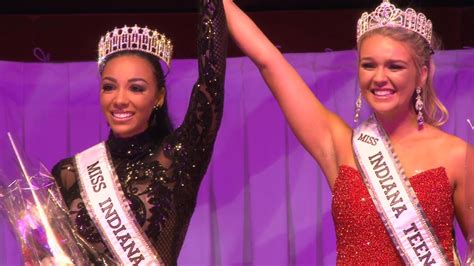 crowning of miss indiana usa 2018 and miss indiana teen usa 2018 youtube