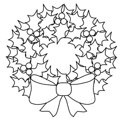christmas wreaths   draw christmas wreaths coloring pages santa