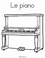 Piano Upright Coloring Music Le Drawing Children Young Clipart Sheet Teaching Kids Outline Pianos Twistynoodle Built California Usa Drawings Favorites sketch template