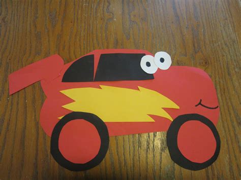 c is for car from lightning mcqueen from cars crafts to make fun