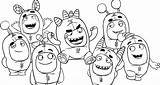 Coloring Pages Oddbods sketch template