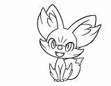 Fennekin Dibujos Colorear Coloring Froakie Xy Childrencoloring sketch template