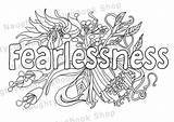Fearlessness sketch template
