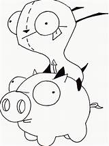 Coloring Gir Pages Pig Print Popular Deviantart Library Clipart Cartoon sketch template