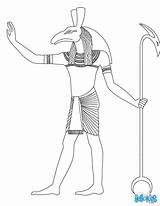 Coloring Egyptian Ancient Egypt Pages Seth Gods Goddess God Osiris Template Online Drawing Coffin Hellokids Kids Color Sheets Print Printable sketch template