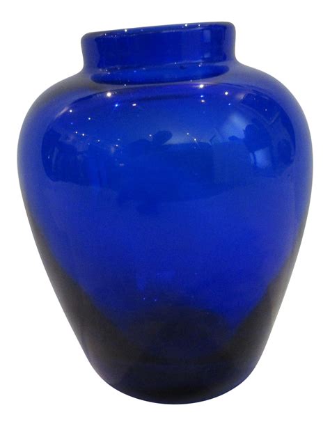 Vintage Cobalt Blue Art Glass Vase Chairish