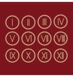set roman numerals   icon royalty  vector image