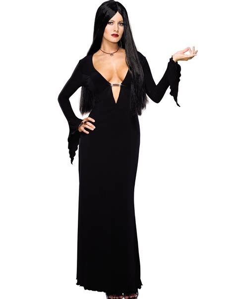 Secret Wishes Adult Morticia Addams Costume Dress And Wig