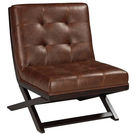 ashley signature design sidewinder wood  base armless accent chair