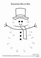 Snowman Dots Printables Uneste Joining Desen Preschool Counting Snowmen sketch template