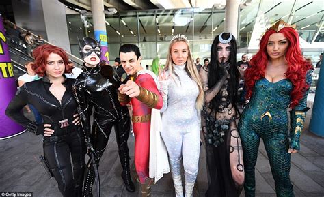self proclaimed geeks gather for oz comic con as superfans dazzle with incredible costumes