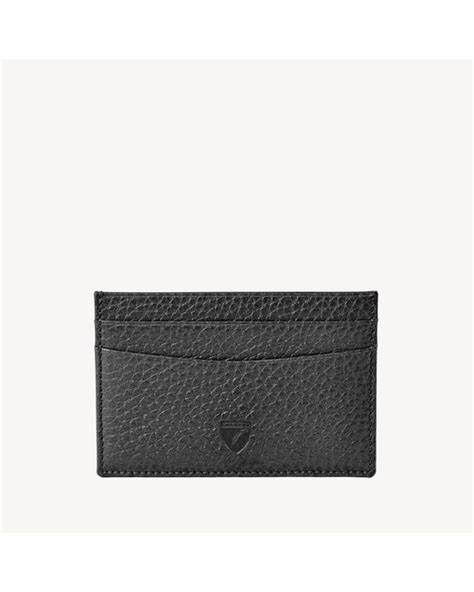 aspinal of london italian full grain leather slim credit card holder in
