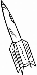 Rocket Outline Cartoon Clipart Clip Drawing sketch template