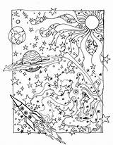 Coloring Pages Galaxy Space Kids Adult Star Sheets Adults Choose Board Book sketch template