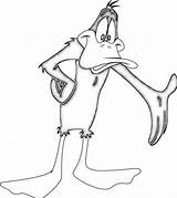 Daffy Duck Coloring Pages Line Colouring Printable Library Clipart Comments sketch template