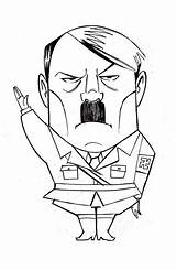 Hitler Adolf sketch template