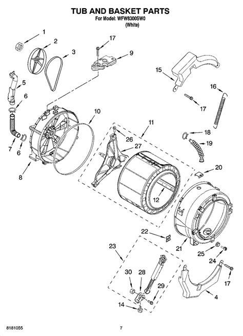 whirlpool duet washer parts diagram