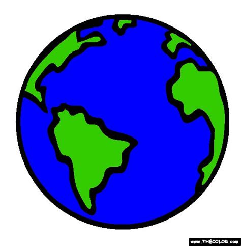 planet earth  coloring page preschool pinterest planet
