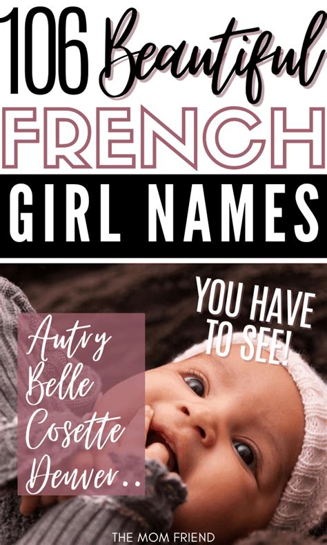 100 Beautiful French Girl Names That Are Très Chic The Mom Friend