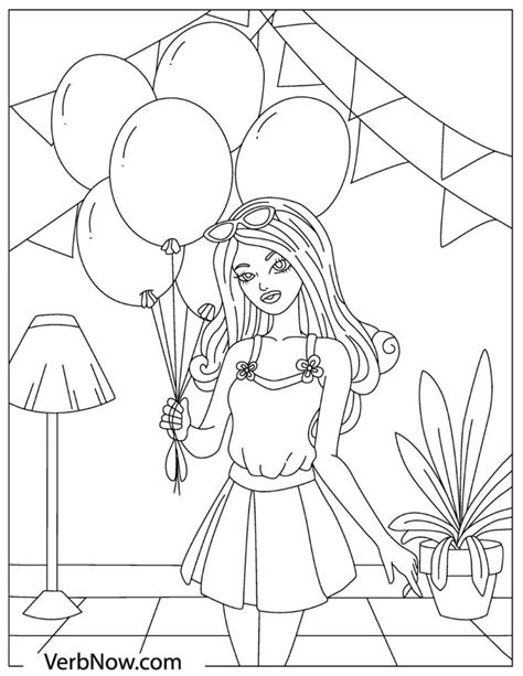 coloring pages barbie  images