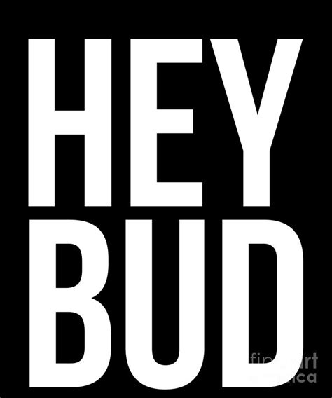 hey bud funny saying sarcastic novelty humor cool drawing by noirty designs