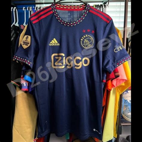 jual jersey ajax amsterdam    official full patch eredivisie gold  lapak djersey