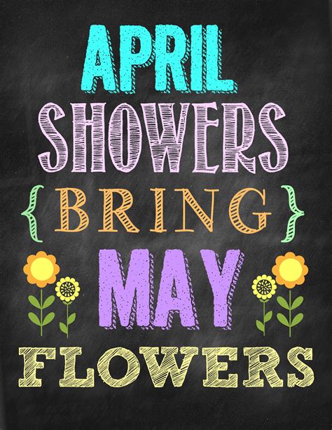april showers bring  flowers printables printable word searches