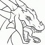 Dragon Pencil Sketch Drawings Drawing Easy Head Sketches Paintingvalley sketch template