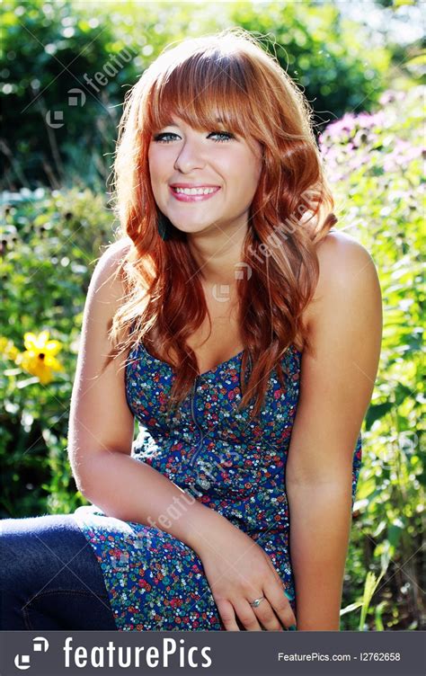 People Beautiful Red Hair Girl Stock Picture I2762658