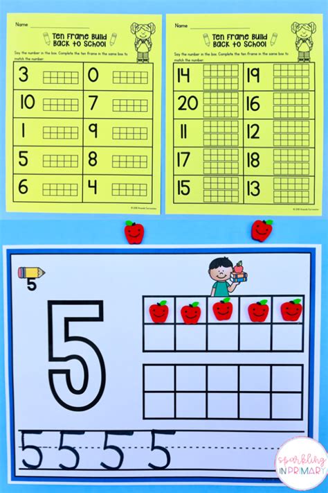 pin  sparkling  primary  teaching resources ten frame