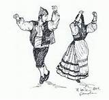 Asturias Bailes Asturiana España Cultura Tradicionales Asturiano Peregrinaje sketch template