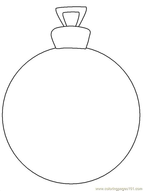 blank ornament coloring page