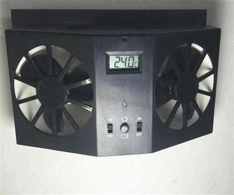 window auto ventilator cooler vent rubber  car ventilation fan solar black  battery