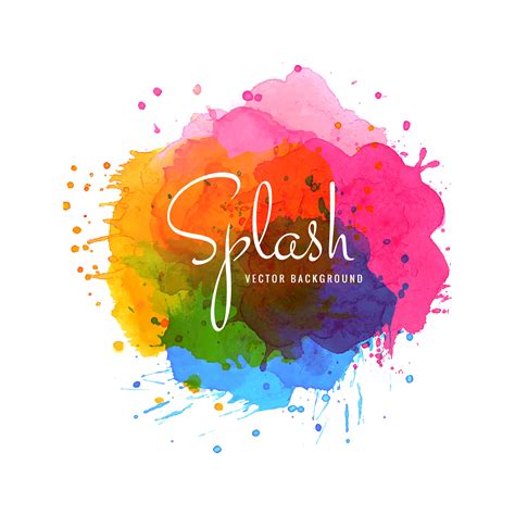 color splash vector art icons  graphics