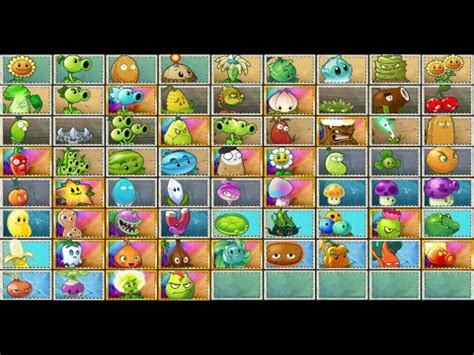 colored seed packets unused content plants  zombies