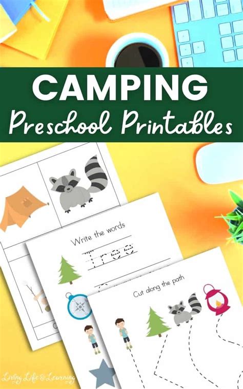 camping worksheets  preschool planning playtime  camping math