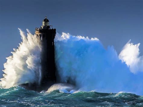 lighthouse  ocean storm image abyss