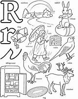 Coloring Pages Kids Words Letter Alphabet sketch template