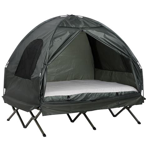 outsunny  person compact pop  portable folding outdoor elevated    camping  tent