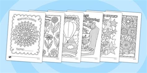 mindfulness colouring sheets pack mindfulness colouring sheets