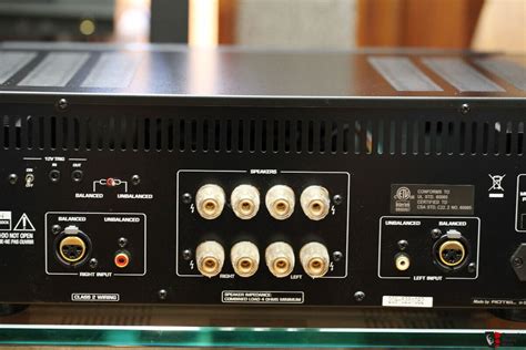 rotel rb  mk stereo power amplifier  manual  power chord
