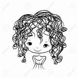Curly Hair Girl Clipart Cute Drawing Sketch Ponytail Clipartmag Getdrawings sketch template