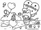 Coloring Pages Melody Printable Kids Kawaii Colouring Sanrio Kitty Hello Cute Sheets Book Drawing Popular Print Coloringhome Easter Choose Board sketch template