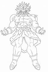 Broly Ssj sketch template