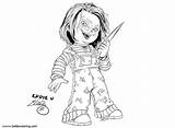 Chucky sketch template