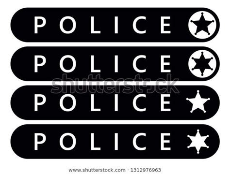 police label sticker emergency banner vector stock vector royalty   banner