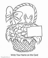 Easter Basket Coloring Pages Eggs Printable Egg Clip Clipart Cartoon Bunny Printing Help Library sketch template