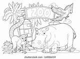 Zoologico Coloritura Coloration Zoológico Parque Farbtonseite Colorea Klempner sketch template