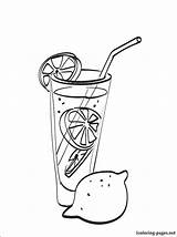 Coloring Pitcher Pages Lemonade Drawing Getdrawings Getcolorings sketch template