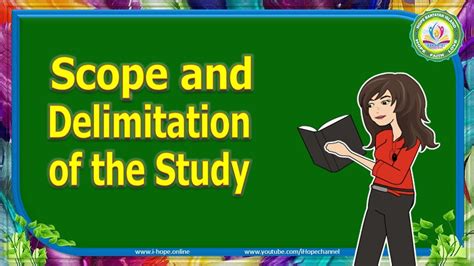 scope  delimitation   study youtube